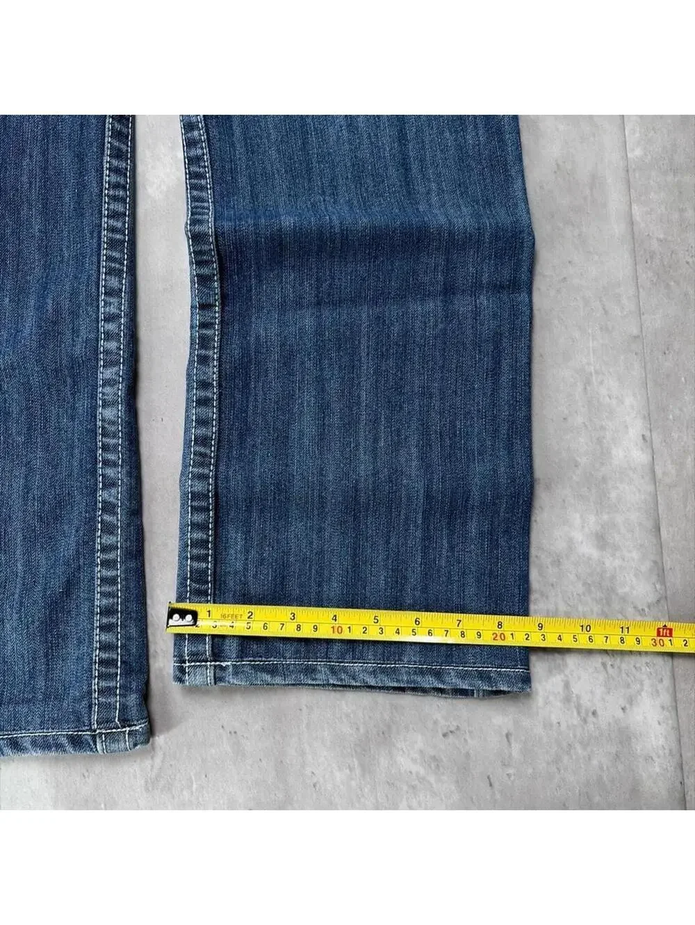 Y2K Blue True Religion Grunge Straight Denim Jeans
